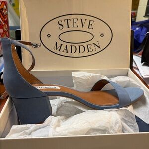 Steve Madden Blue Block Heel Sandals